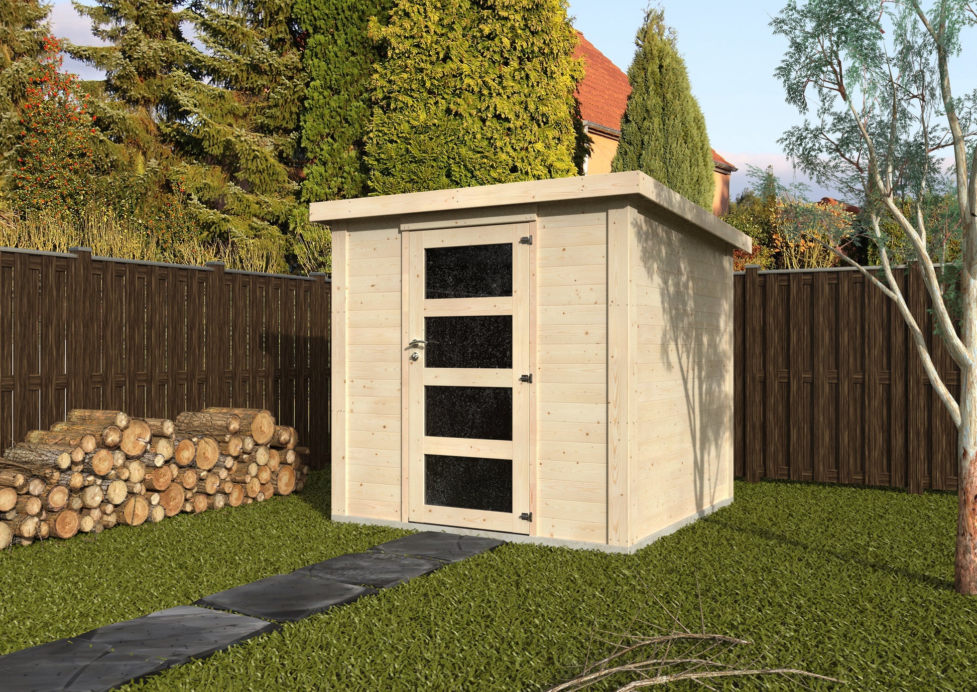 Gartehaus aus Holz