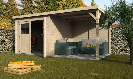 Gartenhaus Paradis Contact, 477 x 256 cm